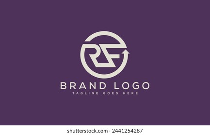 Diseño de la plantilla del vector del diseño del logotipo de la letra RF para la marca.
