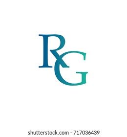 letter RG element logo design