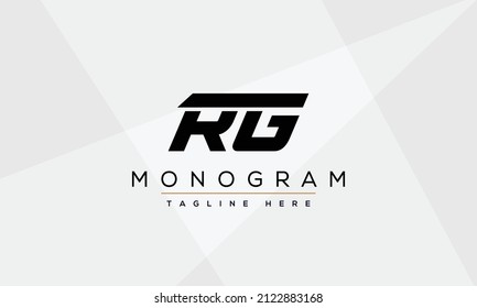Letra RG logotipo inicial, logotipo creativo RG rg Icono Vector para su marca simple o cualquier tipo de negocio