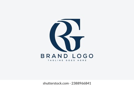 letter RG logo design vector template design for brand.