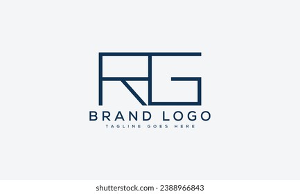 letter RG logo design vector template design for brand.