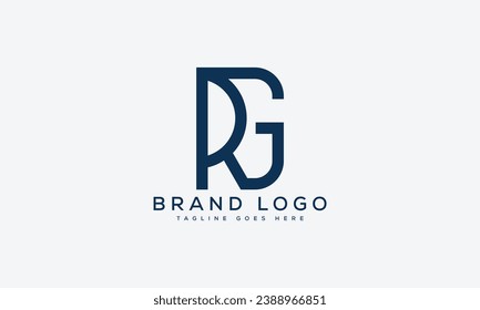 Buchstaben RG Logo Design Vektordesign Vorlage Design für Marke.
