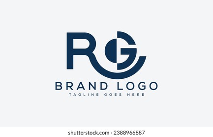 letter RG logo design vector template design for brand.