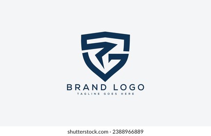 letra RG logo diseño de plantilla vectorial para marca.