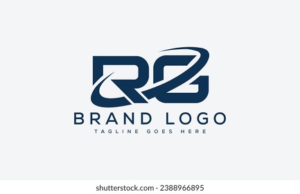 letter RG logo design vector template design for brand.