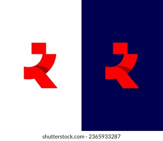 Letter RG tech and technology logo design vector