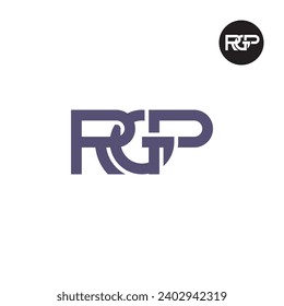 Diseño de logotipo de monograma RGP