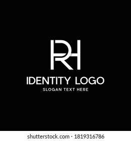 Letter Rh Hr Monogram Modern Business Stock Vector Royalty Free Shutterstock