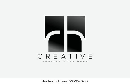 Letter RH Logo Design Vorlage Vektorgrafik.
