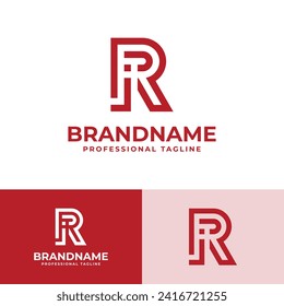 Logo moderno RJ Carta, adecuado para negocios con iniciales RJ o JR