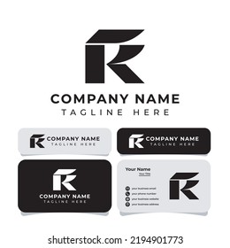 Letter RK or KR Monogram Logo, suitable for any business.
