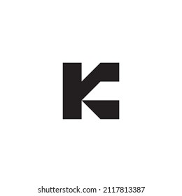 
letter rK Kr r K simple symbol square logo vector