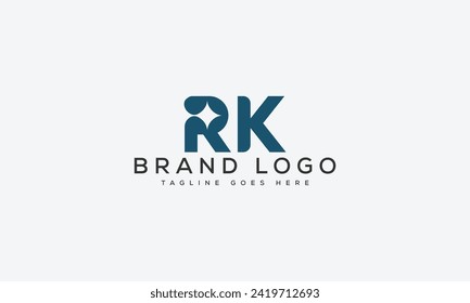diseño de plantillas vectoriales del logotipo RK de letra para marca.
