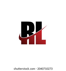 vector de diseño de logotipo simple de RL