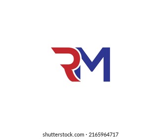 Letter Rm Design Logo Concept Vector Stock Vector (Royalty Free ...