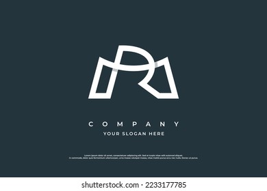 Letter RM Logo or MR Logo Design Vector Template