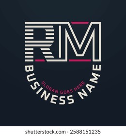 Letter RM Premium Logo Design, RM Modern Business Logo Design