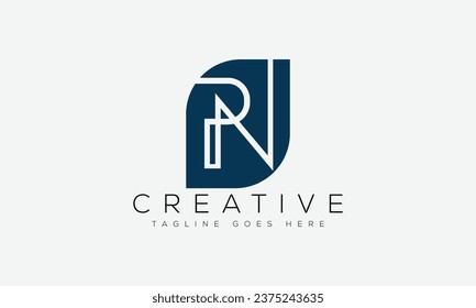 Letter RN logo design template vector illustration