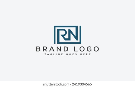 letter RN logo design vector template design for brand.