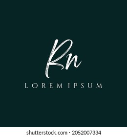 Letter RN luxury logo design vector