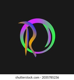 Letter RO monogram initial company logo template