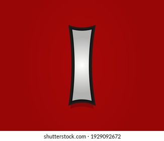I letter Rock and Roll font. Classic, retro vintage 1970s design. Vector font for rock music poster, vintage label and more