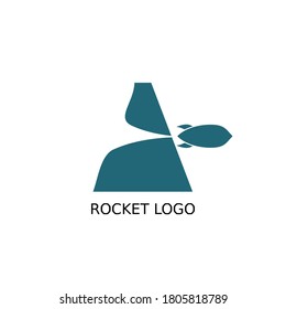 Letter A Rocket Logo for an airline or business.