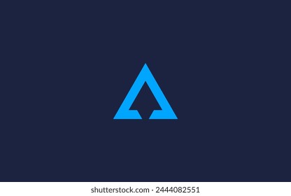 letter a with rocket logo icon design vector design template inspiration