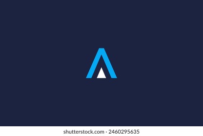 letter a with rocket logo icon design vector design template inspiration