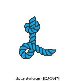 Letter with rope concept