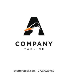 Letter A Royal tern Logo Icon Vector