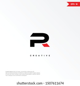 Letter RP abstract  logo icon design template elements