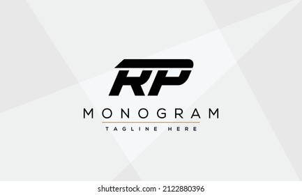 Letter RP Logo, creative rp company logo icon vector for business