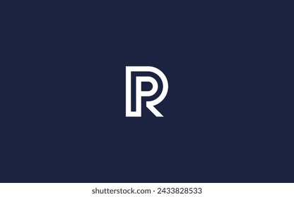 letter rp or pr logo icon design vector design template inspiration