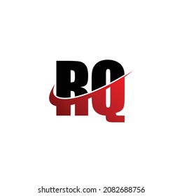 Letter RQ simple logo design vector