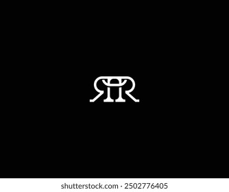 Letra RR Bridge Diseño de logotipo Icono de Vector Ilustración de emblema gráfico