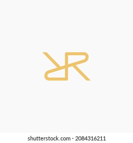 Letter RR Initial Logo Design Vector Template