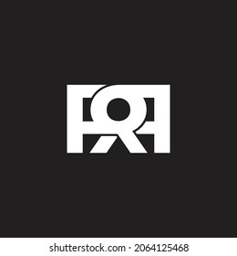 letter rr key hole to success simple geometric logo vector