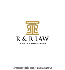 Letter R&R Law Logo Design