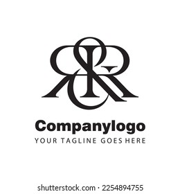 letter rr for logo company design