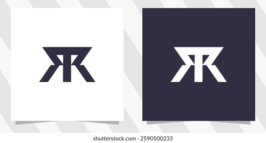 letter rr logo design vector