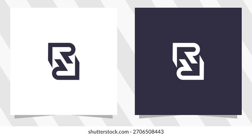 letter rr logo design vector