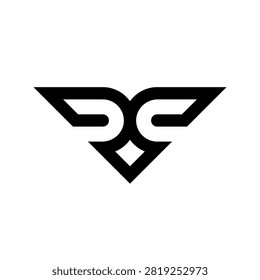 Letter RR mirror creative masculine logo