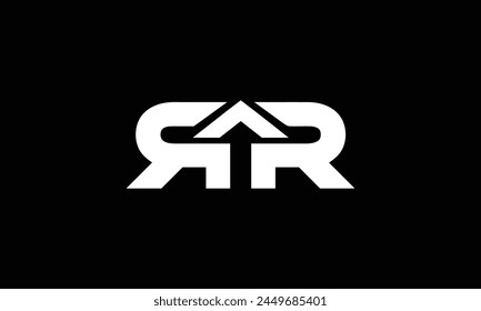 letter rr real estate logo design vector