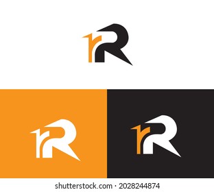 letter RR vector logo design