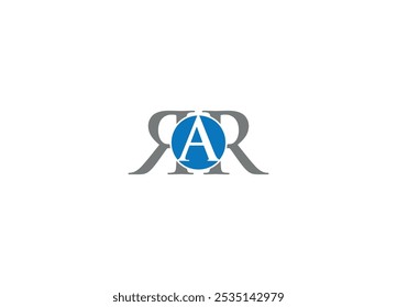 letter RRA logo design Initial vector Custom brand logo template