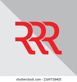 Letter RRR Simple Logo Vector