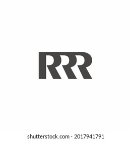 Letter RRR or triple R logo design template