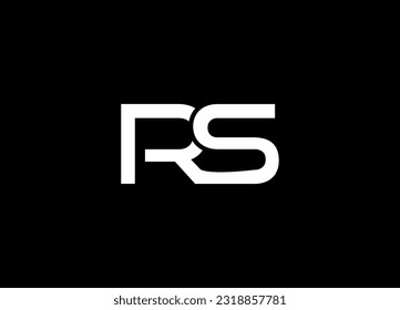Letter RS Logo Alphabet Design Icon Vector Symbol. RS or R S letter alphabet logo design in vector format