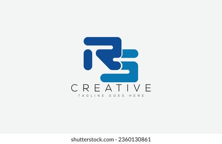 Letter RS Logo Design Vorlage Vektorgrafik.